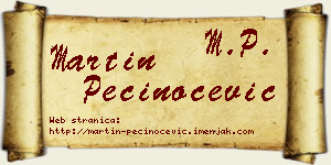 Martin Pečinoćević vizit kartica
